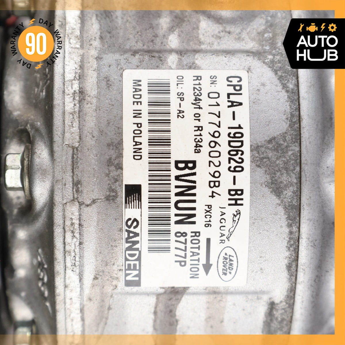 10-23 Jaguar X152 F-Type Range Rover AC Air Conditioning Compressor Clutch OEM - photo 10