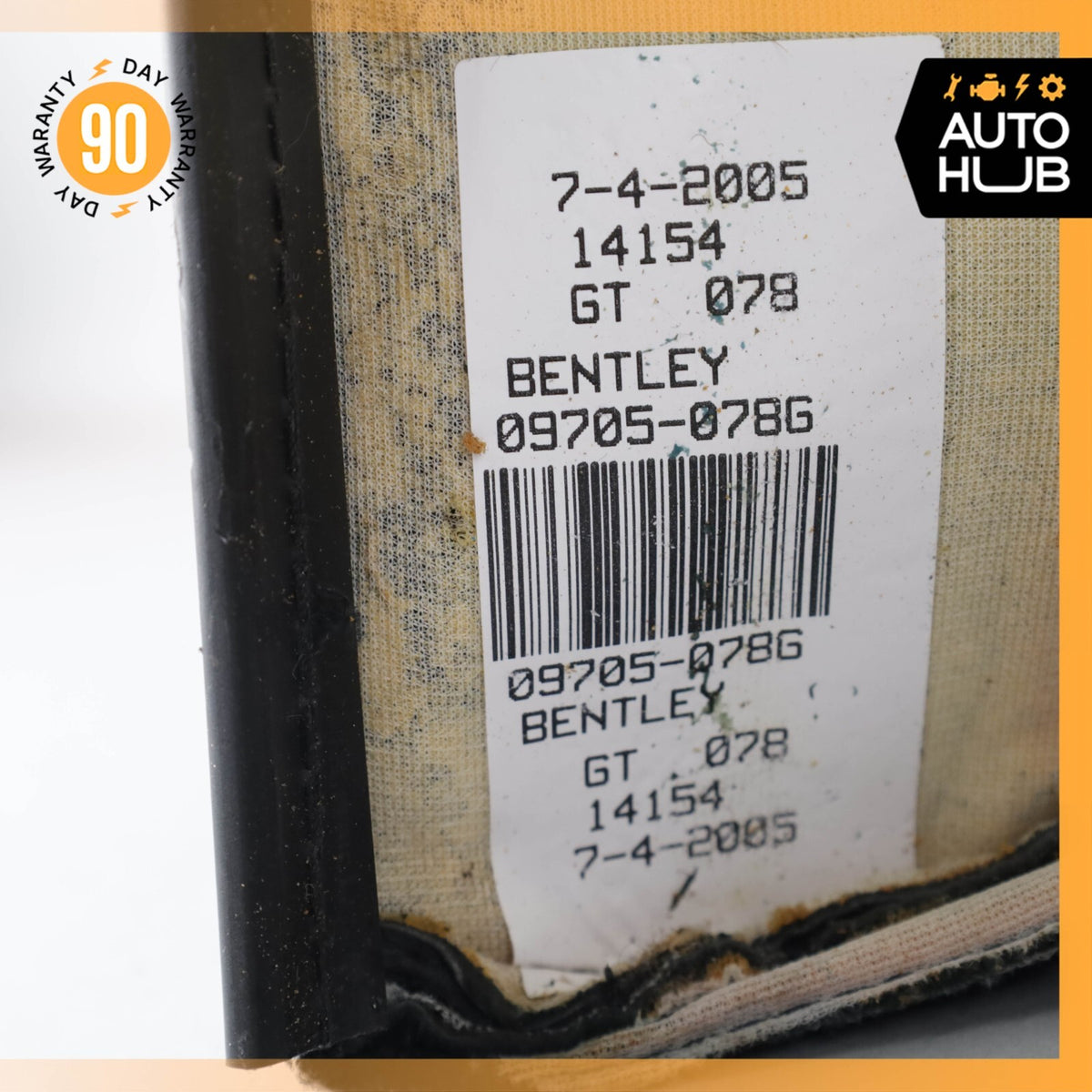 03-10 Bentley Continental GT Front Left Side Top Upper Seat Cushion OEM - photo 23
