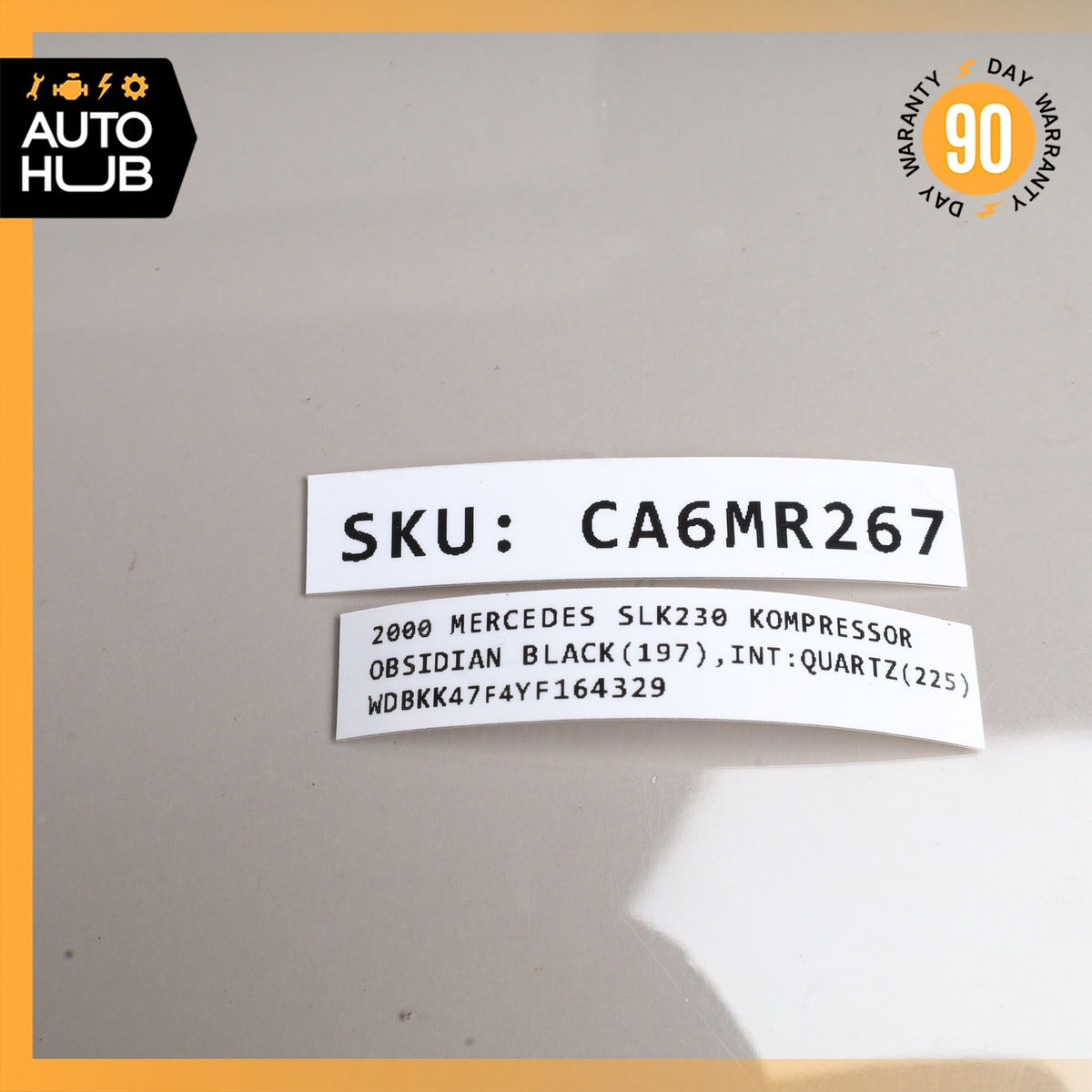 97-04 Mercedes R170 SLK230 SLK32 Right Convertible Top Trunk Lid Cylinder OEM - photo 12