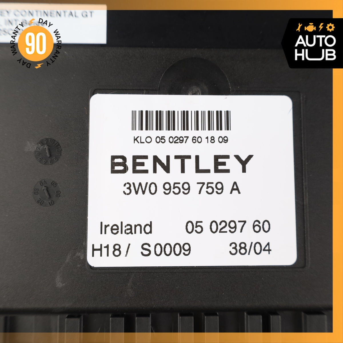 03-11 Bentley Continental GT GTC Front Right Side Seat Control Module OEM 81k - photo 8
