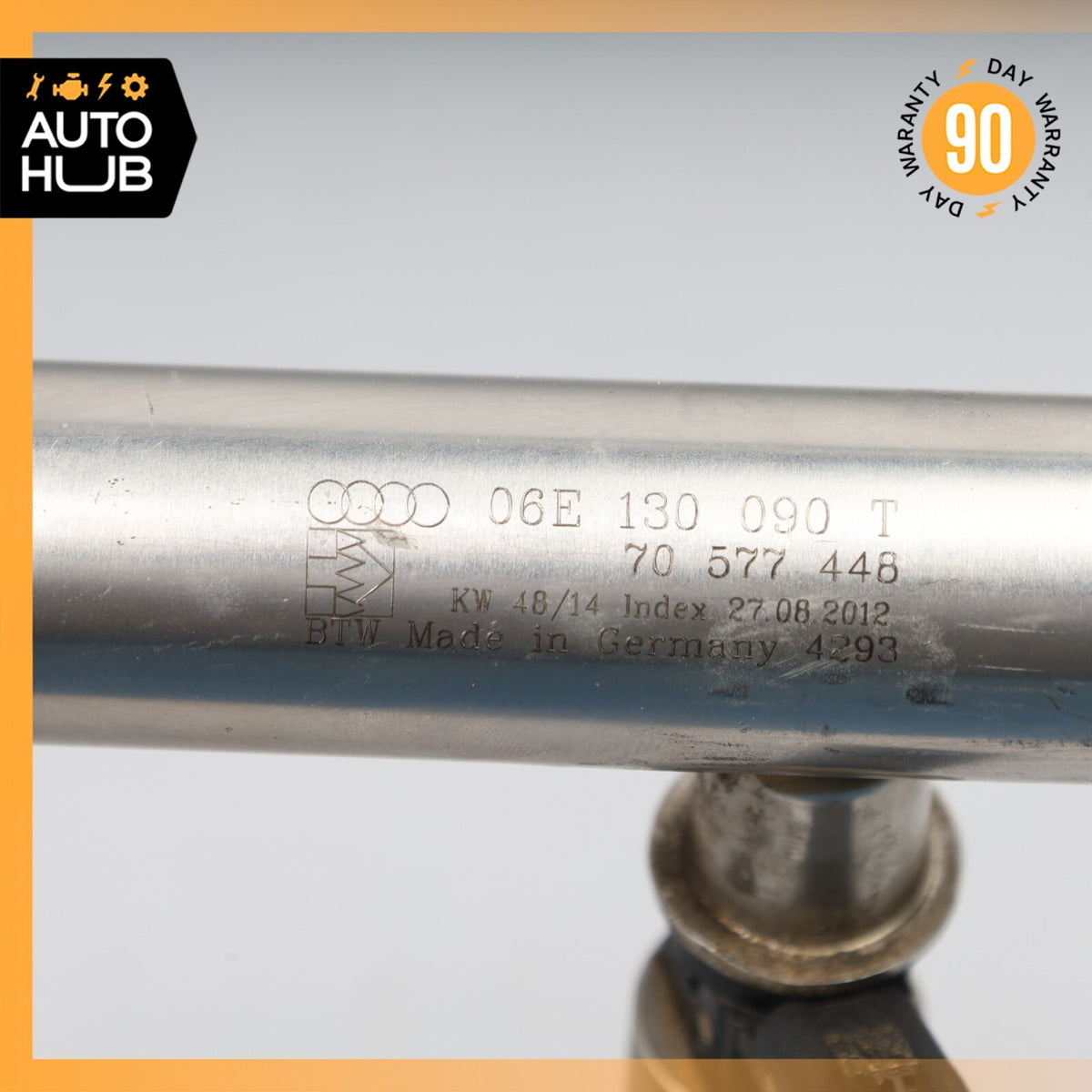 Porsche Cayenne 958 Hybrid S Fuel Injection Rail Line w/ Injectors Right Side - photo 13