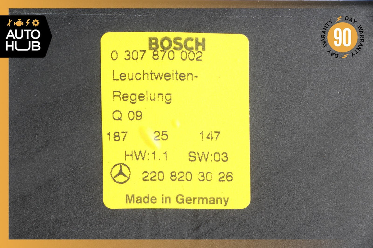 00-06 Mercedes W220 S600 S500 Headlight Head Lamp Control Module Unit OEM - photo 8