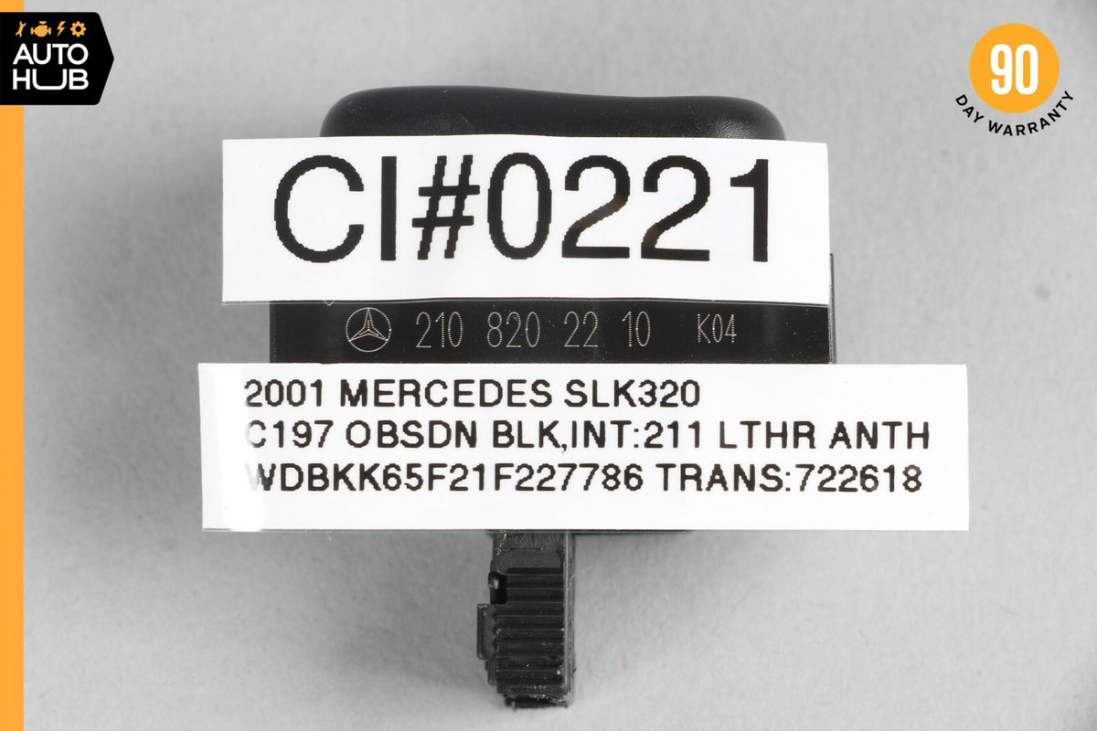 97-04 Mercedes R170 SLK320 SLK230 Headlight Washer Switch Center Console Button - photo 7