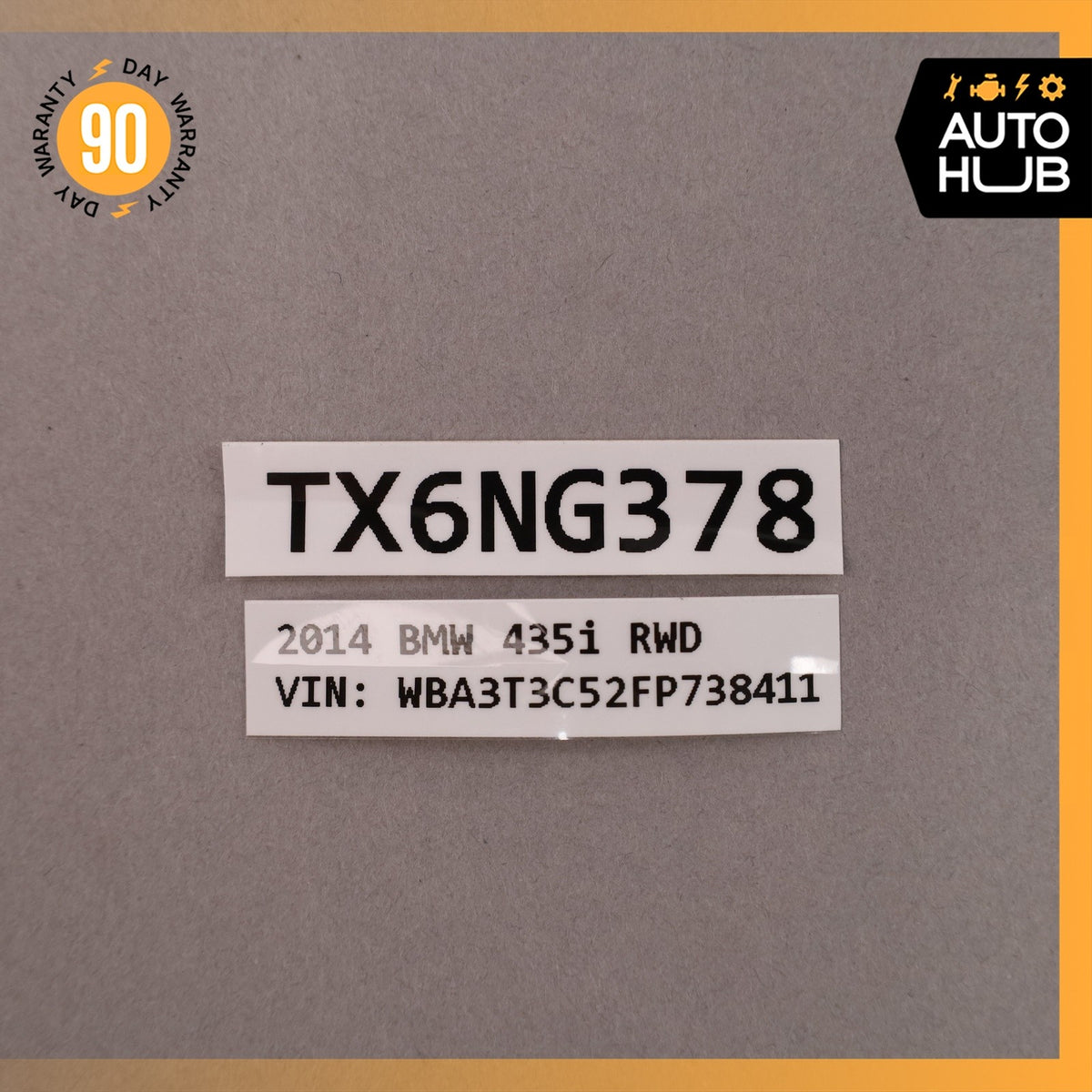 BMW F33 435i X4 3.0L Oxygen O2 Lambda Heat Sensor 11787596908 OEM 82k - photo 7