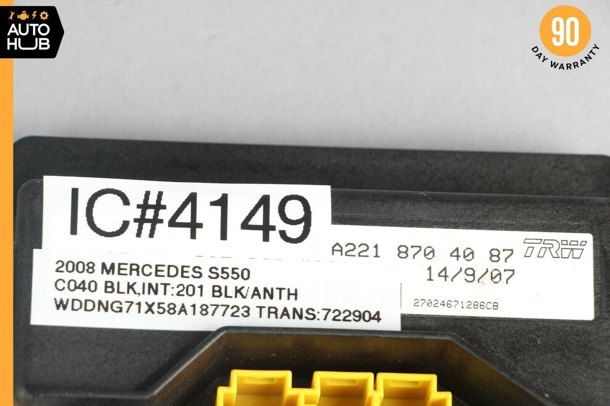 07-13 Mercedes W221 S550 S450 S63 AMG Front Right Side Seat Occupancy Sensor OEM - photo 7