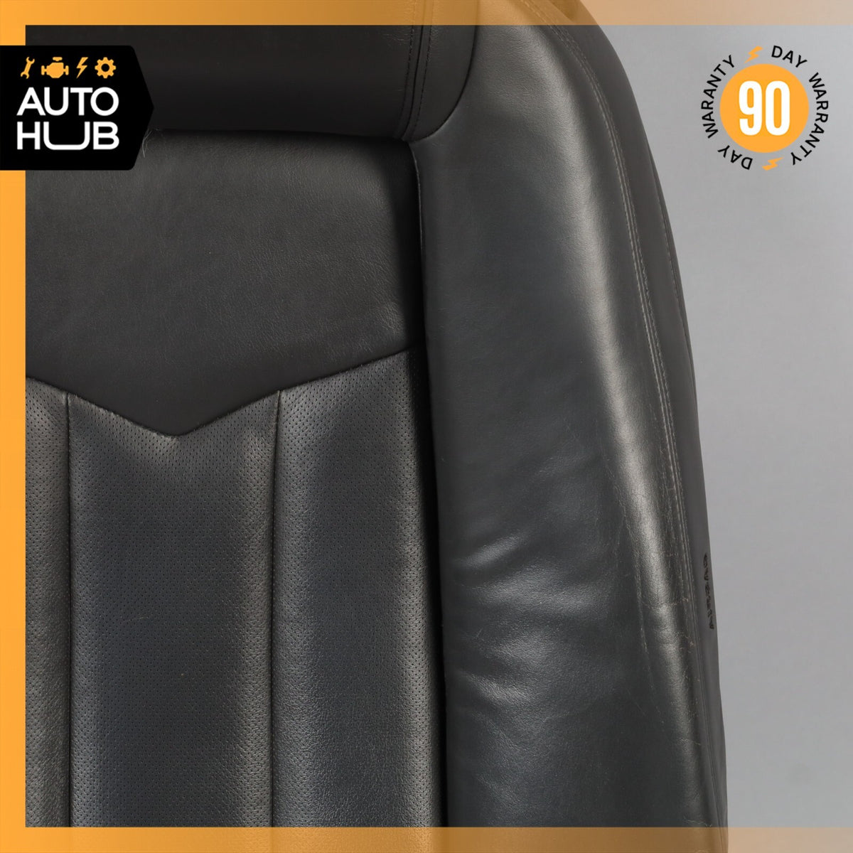 04-05 Cadillac XLR Left Driver Side Top Upper Seat Cushion Black OEM 51k - photo 4