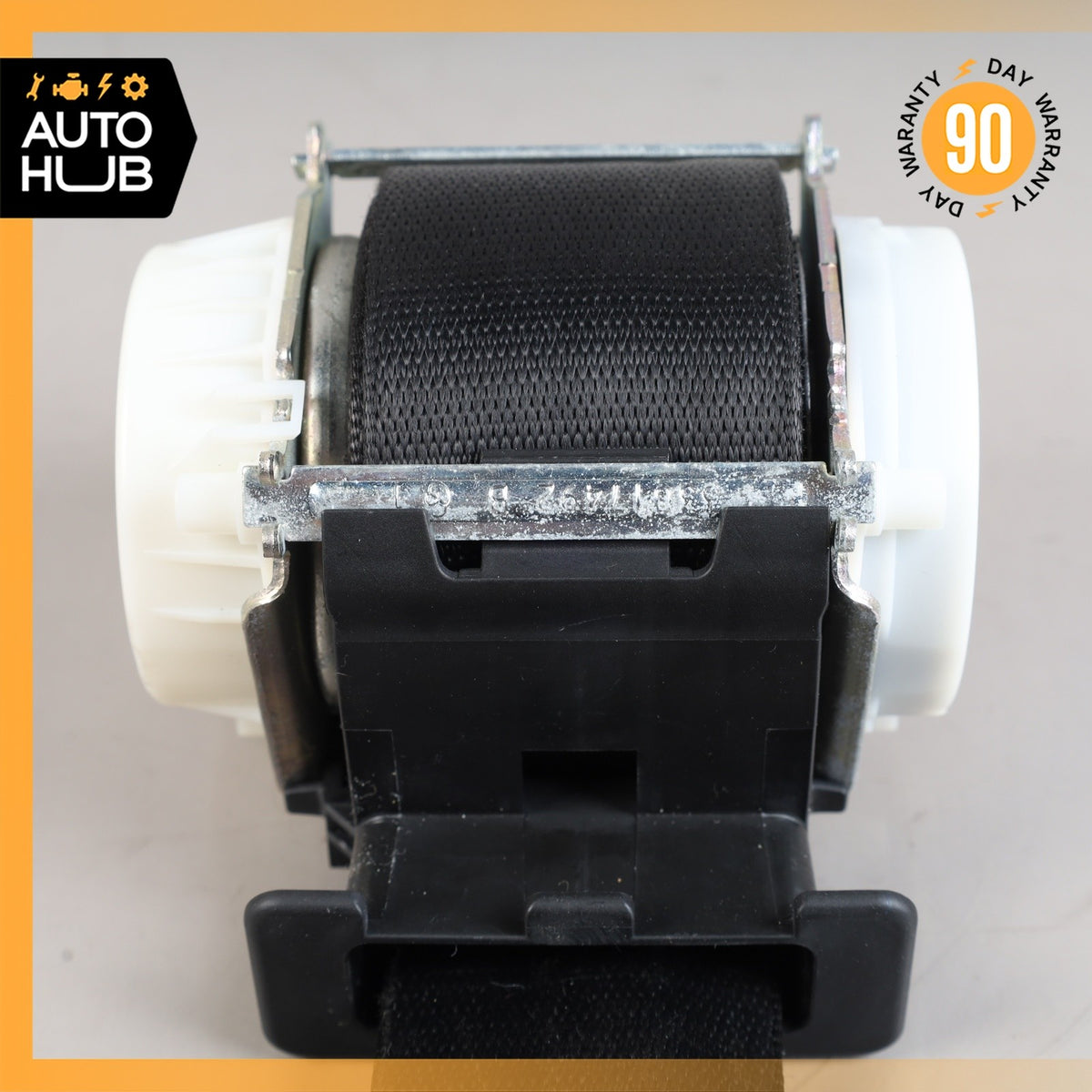 BMW E90 328i 335i Front Left Driver Side Seatbelt Seat Belt Black OEM 67k - photo 9
