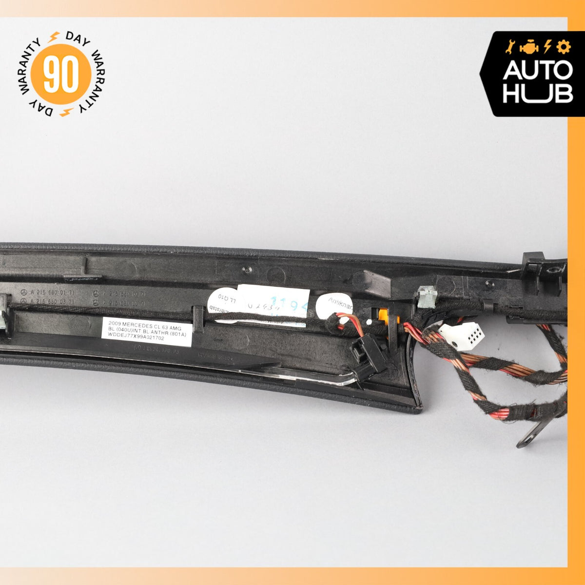 07-14 Mercedes W216 CL63 AMG CL550 Dash Dashboard Moulding Trim Black OEM - photo 9