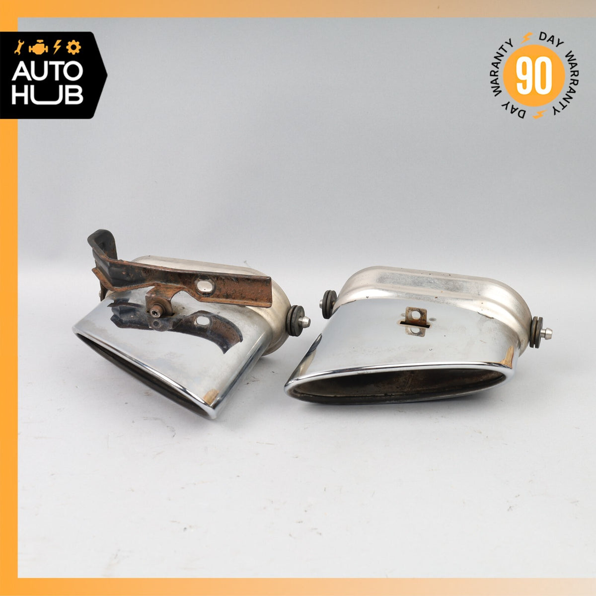 Bentley Continental Flying Spur Exhaust Muffler Tips Left & Right Set OEM 80k - photo 2