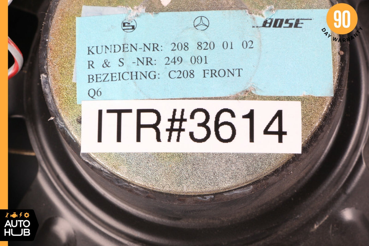 98-03 Mercedes W208 CLK320 CLK55 Front Left Driver Door Sound Speaker 2088200102 - photo 11