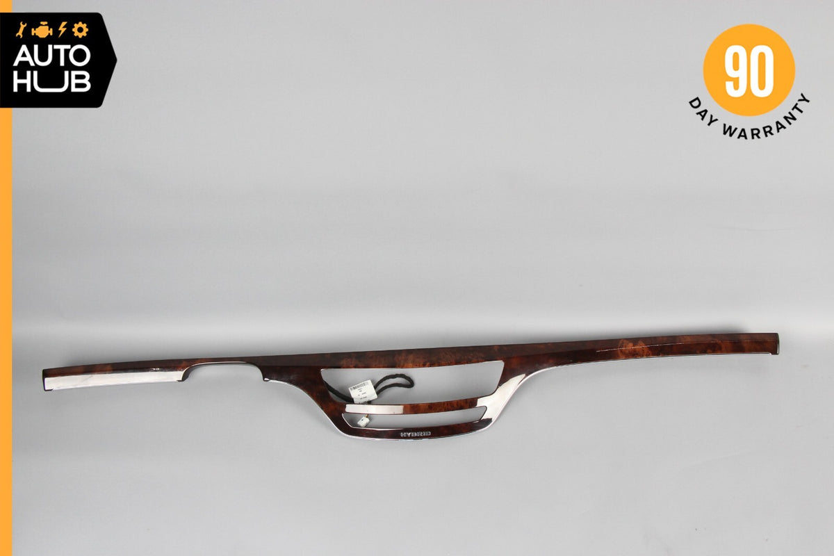 10-13 Mercedes W221 S400 Hybrid Center Dashboard Dash Trim Molding Wood OEM - photo 1