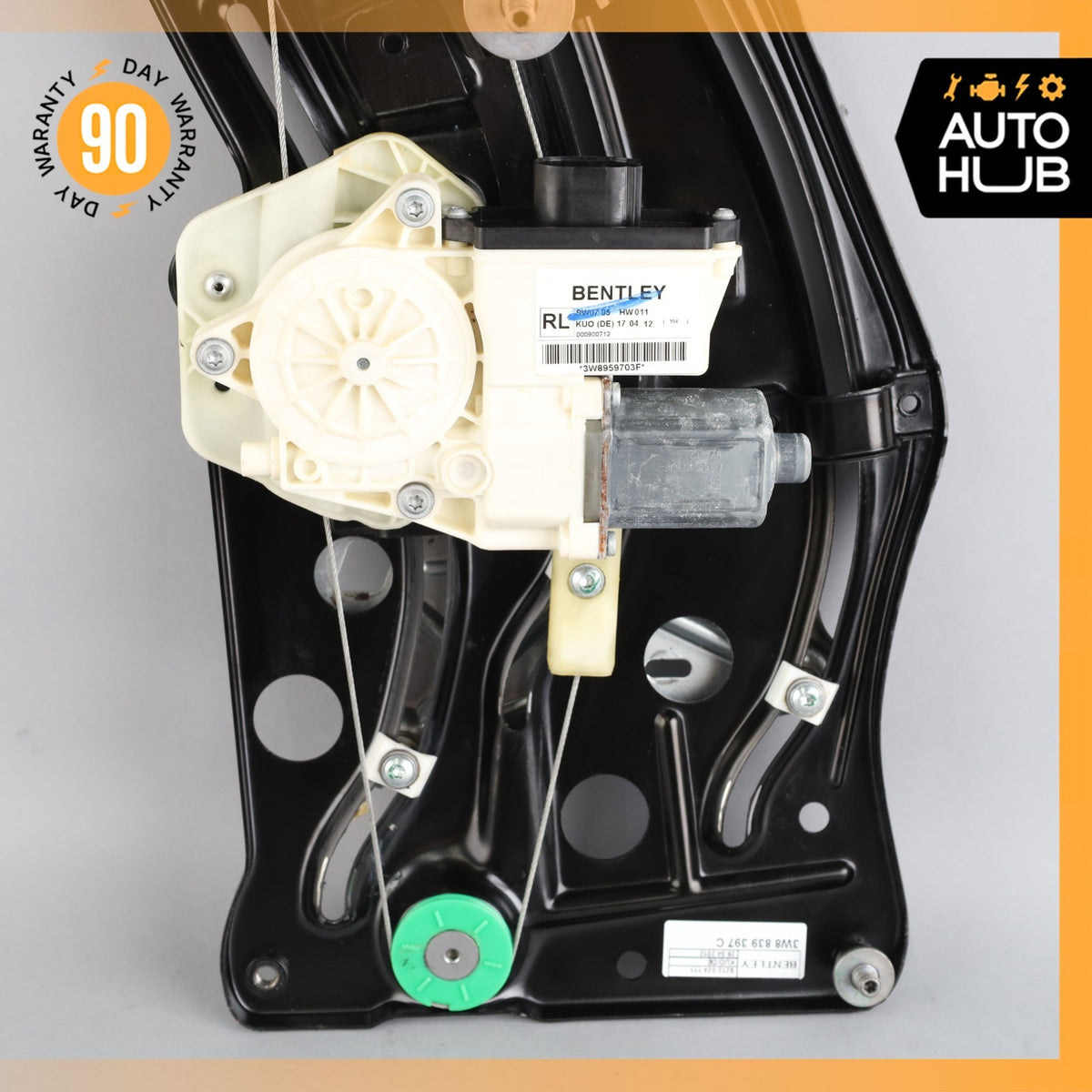 12-17 Bentley Continental GT Rear Left Side Quarter Window Regulator Motor OEM - photo 7