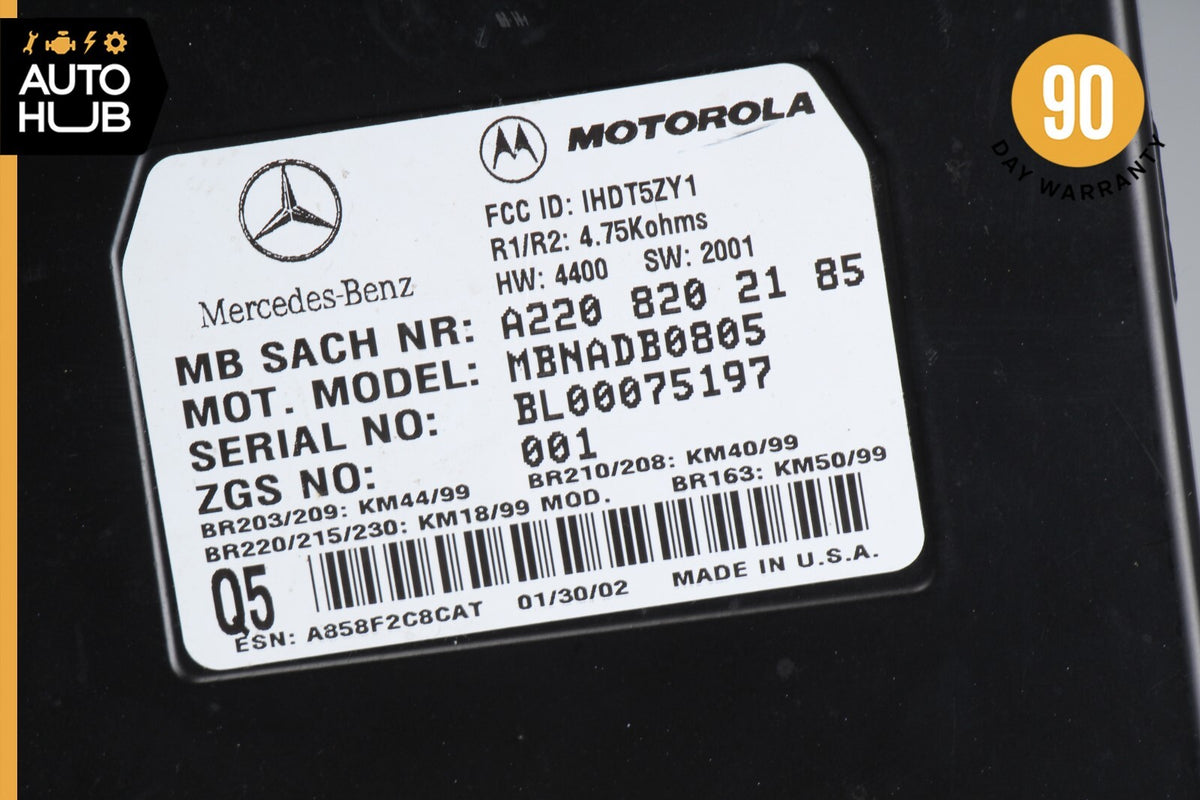 00-06 Mercedes R230 SL500 CL500 Voice Command Control Module 2208202185 OEM - photo 8