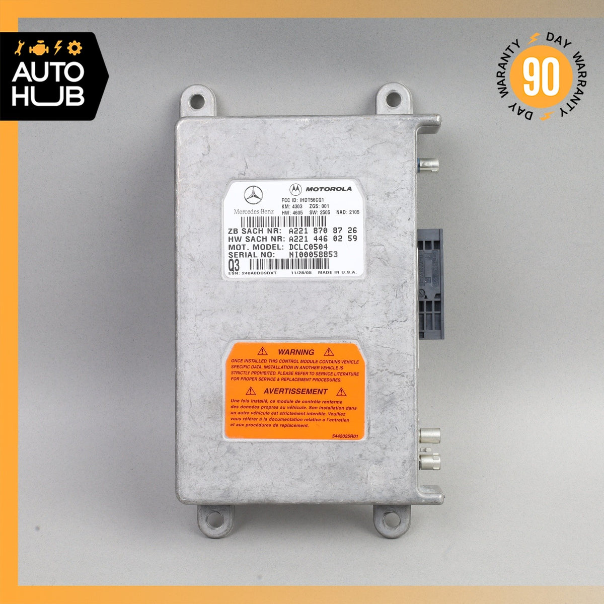Mercedes W209 CLK350 CLS500 S550 GL450 Voice Communication Control Module OEM - photo 2