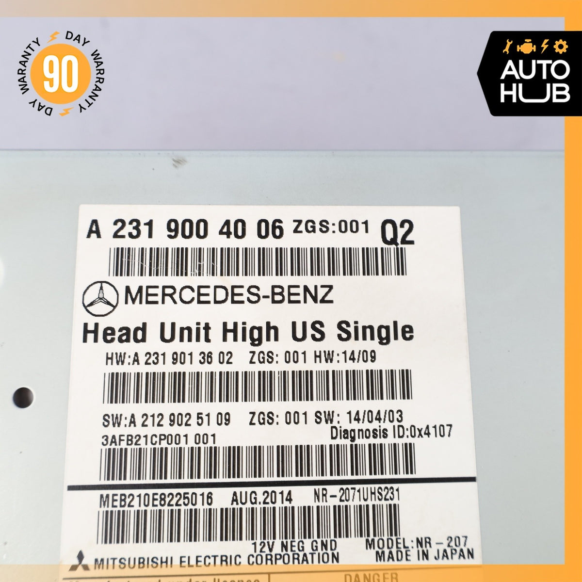 13-16 Mercedes R231 SL400 Navigation Command Head Unit DVD CD Audio OEM 54k - photo 11