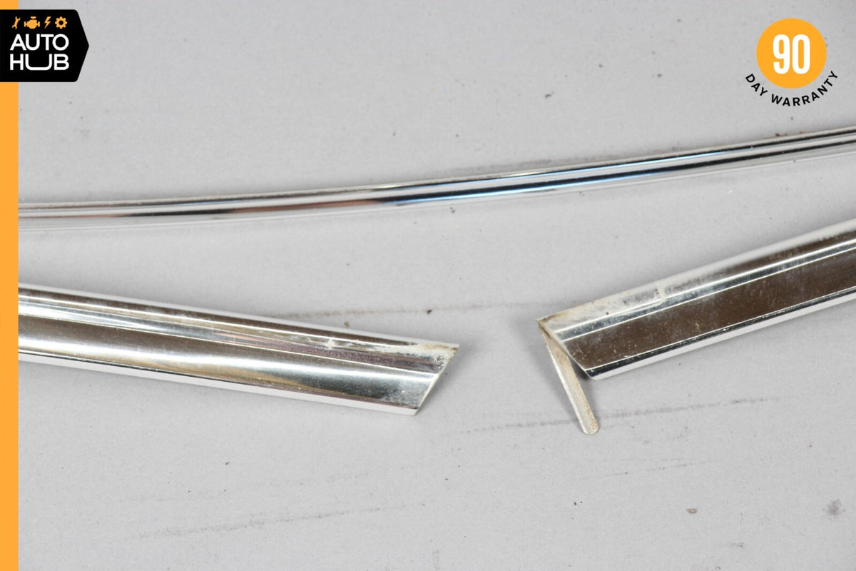 Mercedes R107 450SL 380SL Convertible Front Windshield Molding Trim Set OEM 86k - photo 4