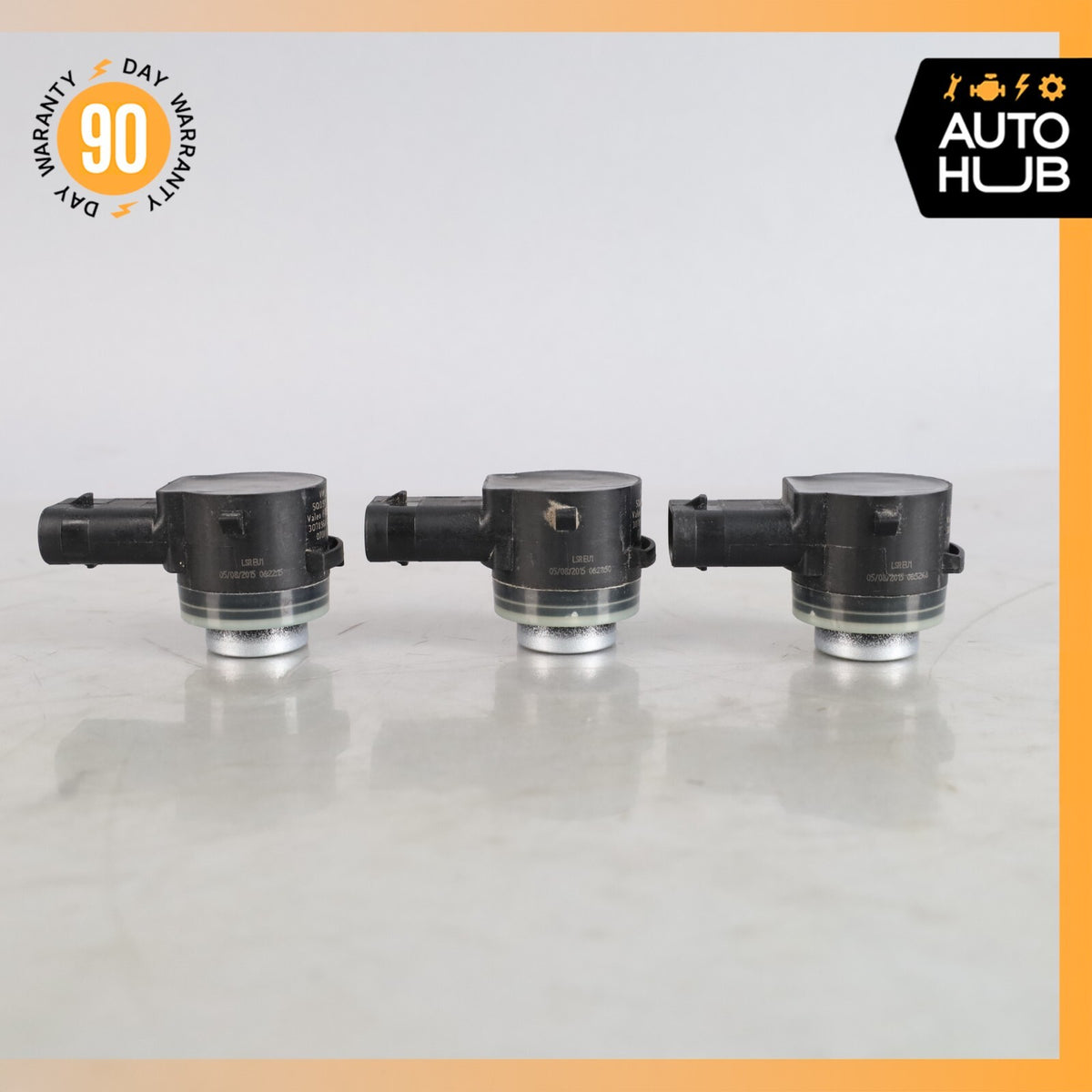 Porsche Cayenne 958 GTS Front Bumper Parking Assist Sensor PDC Set of 3 OEM - photo 3