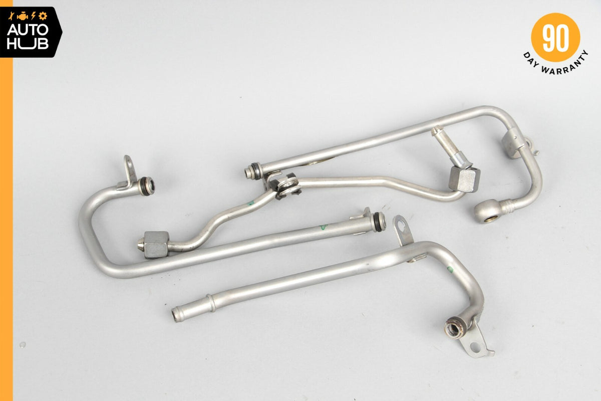 Mercedes W204 C250 SLK250 Engine Motor Charger Coolant Hose Line Pipe Set OEM - photo 1