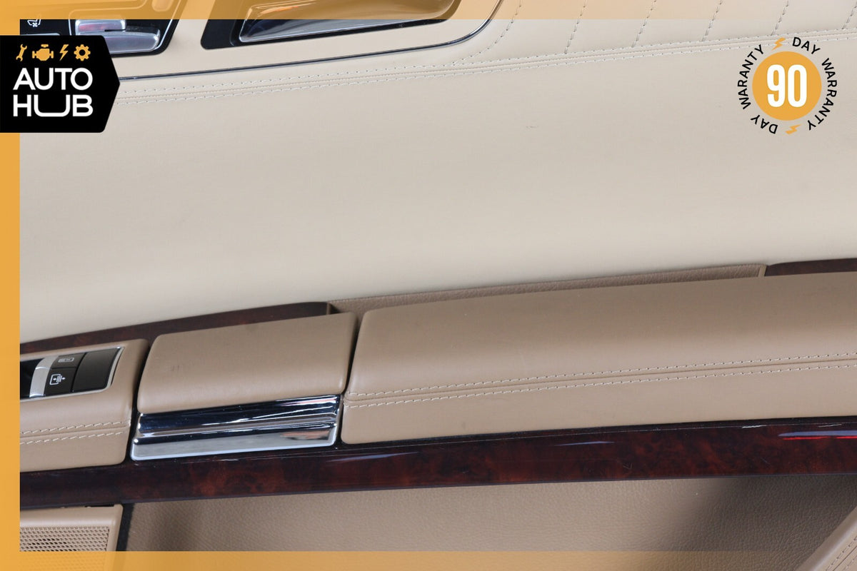 07-09 Mercedes W221 S600 Rear Right Passenger Side Interior Door Panel Beige OEM - photo 6