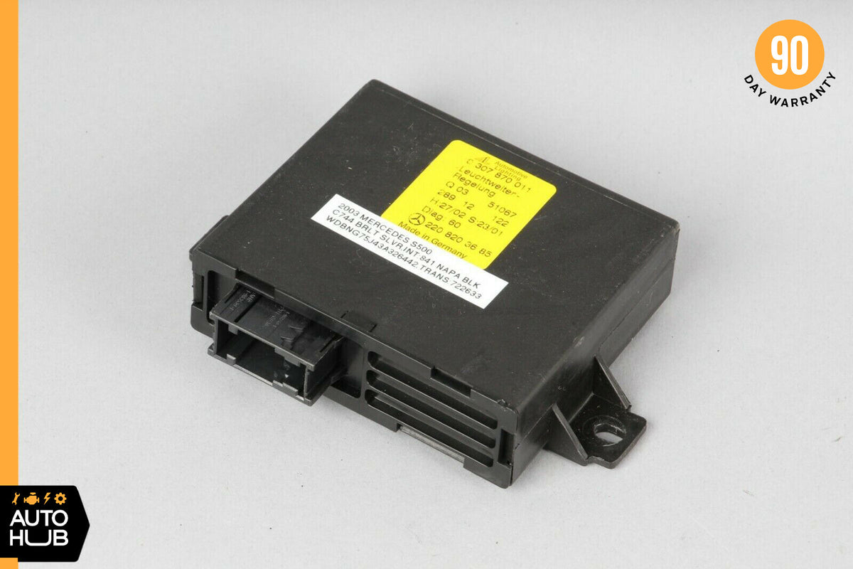 03-06 Mercedes W220 S430 S500 Headlight Head Lamp Control Module Unit 2208203685 - photo 1