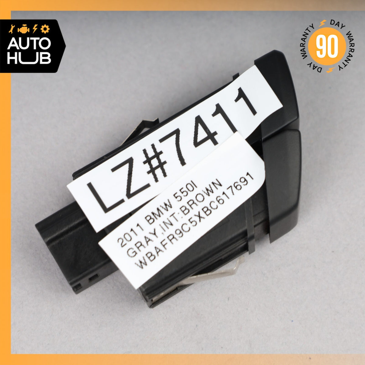 2011 BMW F10 550i Hazard Warning Light Lock Switch Button 61319161896 OEM - photo 9