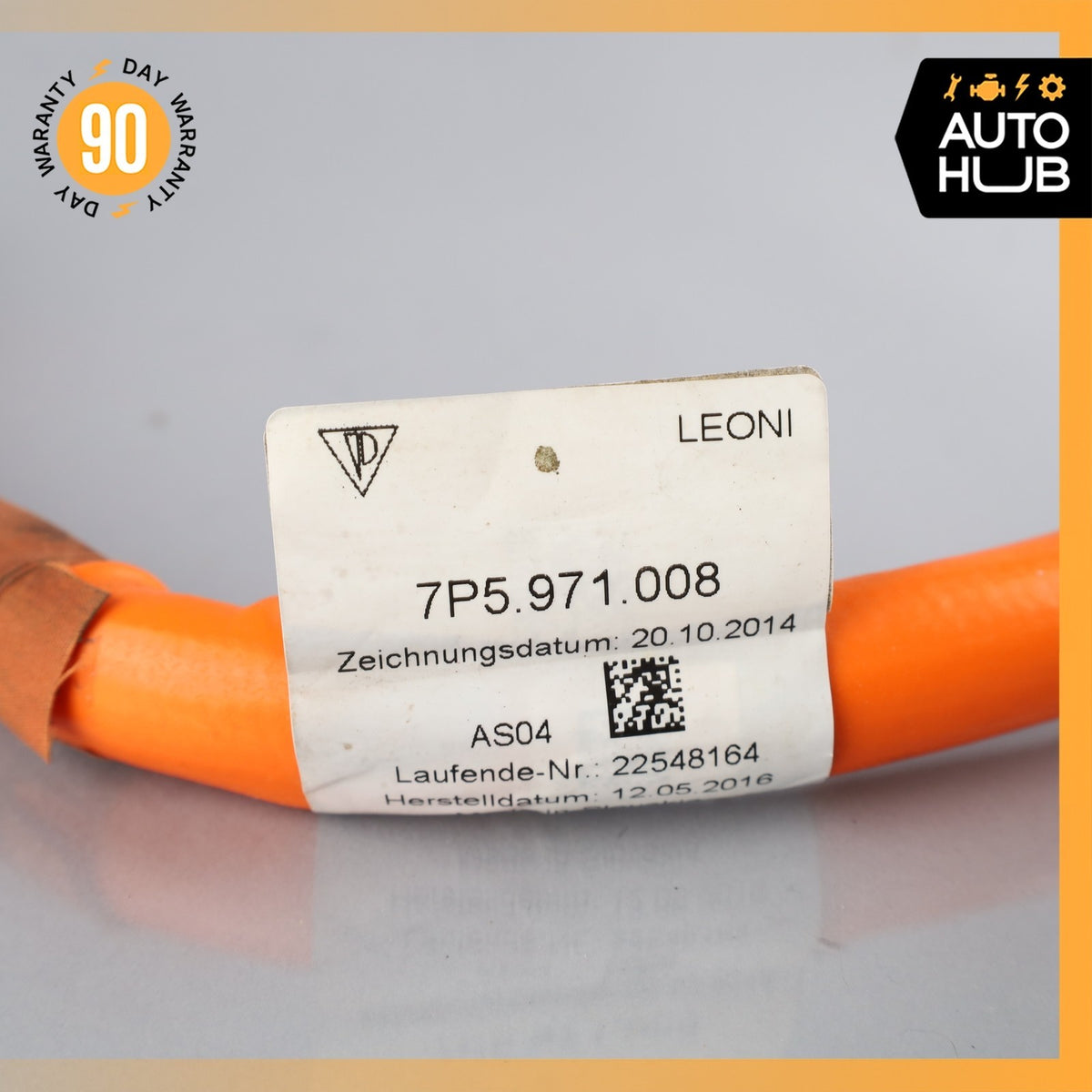 15-18 Porsche Cayenne E-Hybrid 958 A/C AC Compressor High Voltage Wire Cable OEM - photo 13