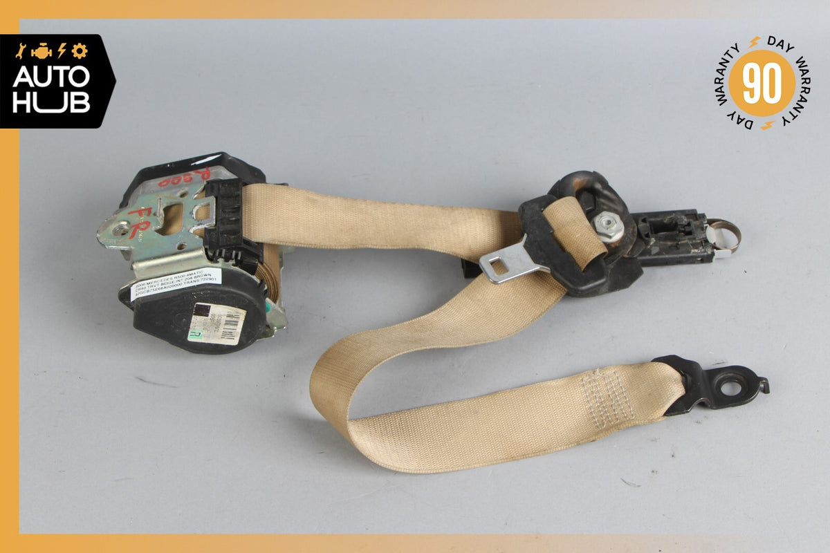 06-13 Mercedes W251 R500 GL450 ML500 Front Right Seat Belt Seatbelt Beige OEM - photo 8