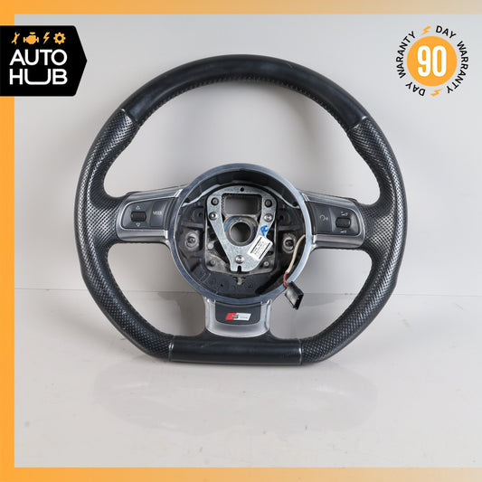08-15 Audi 8J TT A3 S3 S-Line Flat Bottom Steering Wheel w/ Paddle Shifters OEM - photo 1