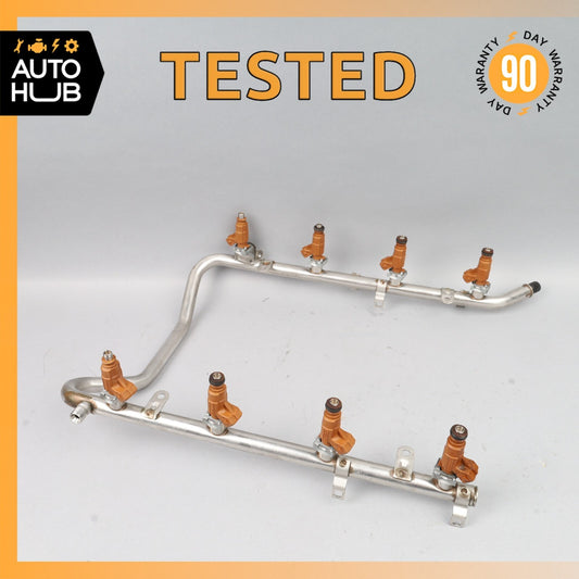 01-06 Mercedes R230 SL500 S500 E500 Fuel Injection Rail Line w/ Injectors OEM - photo 1