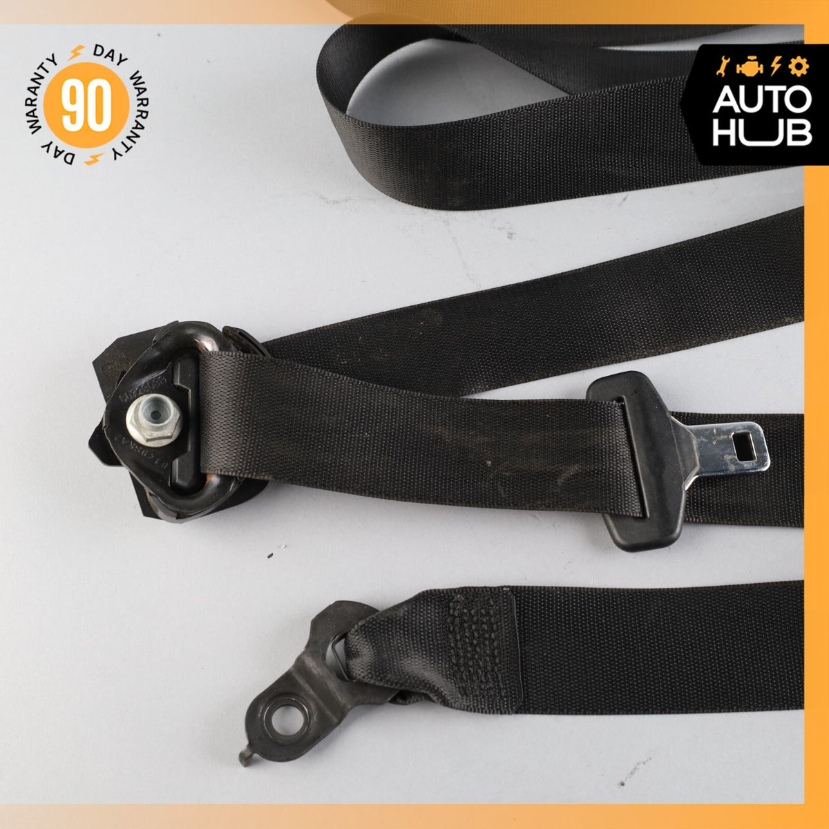 06-11 Mercedes W219 CLS550 CLS55 Front Left Driver Side Seat Belt Black OEM - photo 6