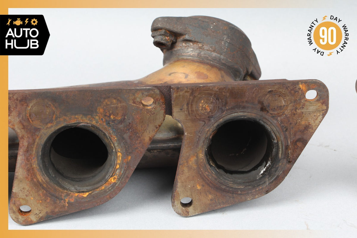 06-12 Mercedes W211 E350 C300 M272 Left & Right Exhaust Manifold Header Set OEM - photo 8