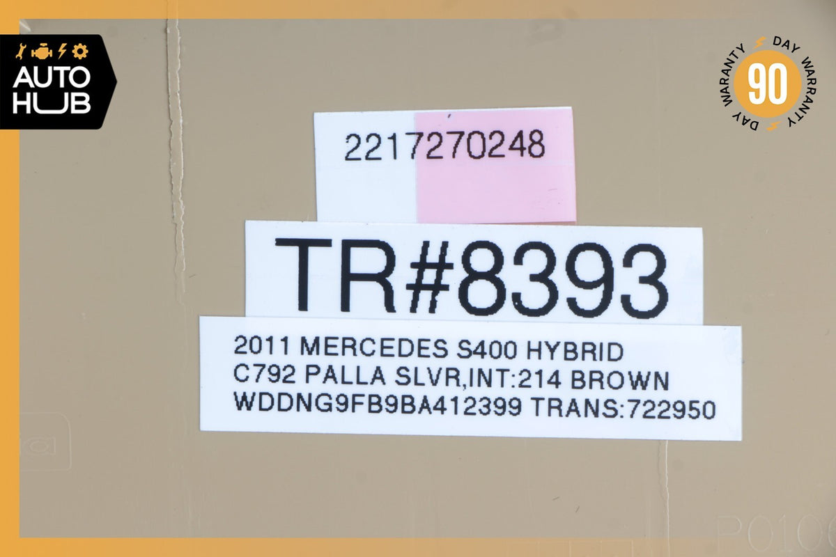 07-13 Mercedes W221 S400 S550 Right Interior Door Panel Trim Cover Beige OEM - photo 12