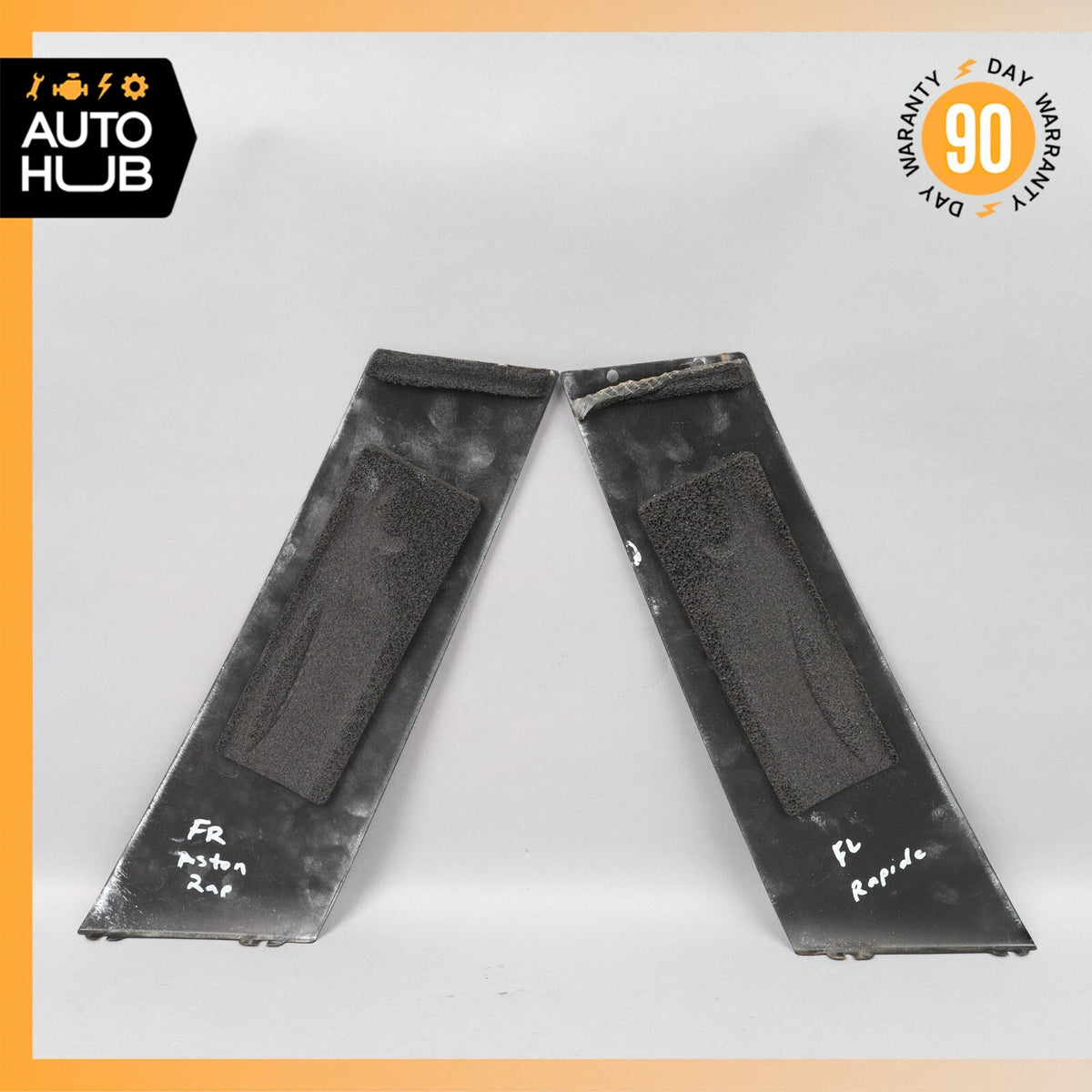 10-16 Aston Martin Rapide Left & Right Door Window B-Pillar Molding Set OEM 11k - photo 9
