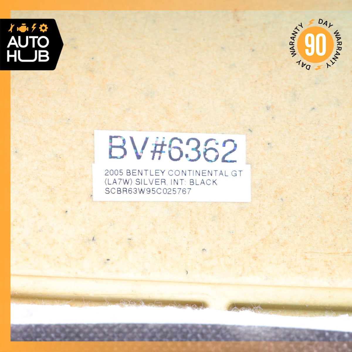 03-10 Bentley Continental GT Coupe Rear Under Window Panel Cover Black OEM - photo 24