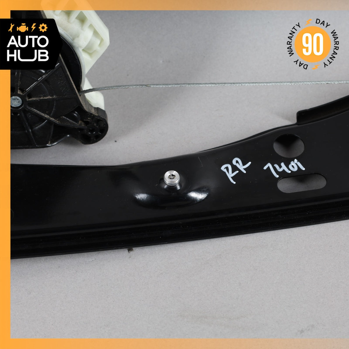 BMW G12 740Li Rear Right Side Window Regulator w/ Motor 7455084 OEM - photo 8