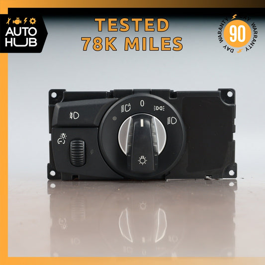 04-10 BMW E60 528i 535i 550i Dashboard Headlight Head Light Control Switch OEM - photo 1