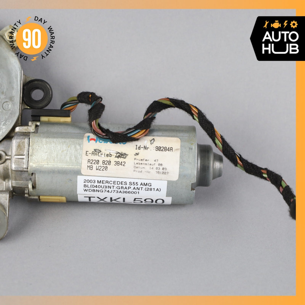 00-06 Mercedes W220 S55 AMG S500 CL500 Sunroof Sun Roof Motor 2208203842 OEM - photo 3