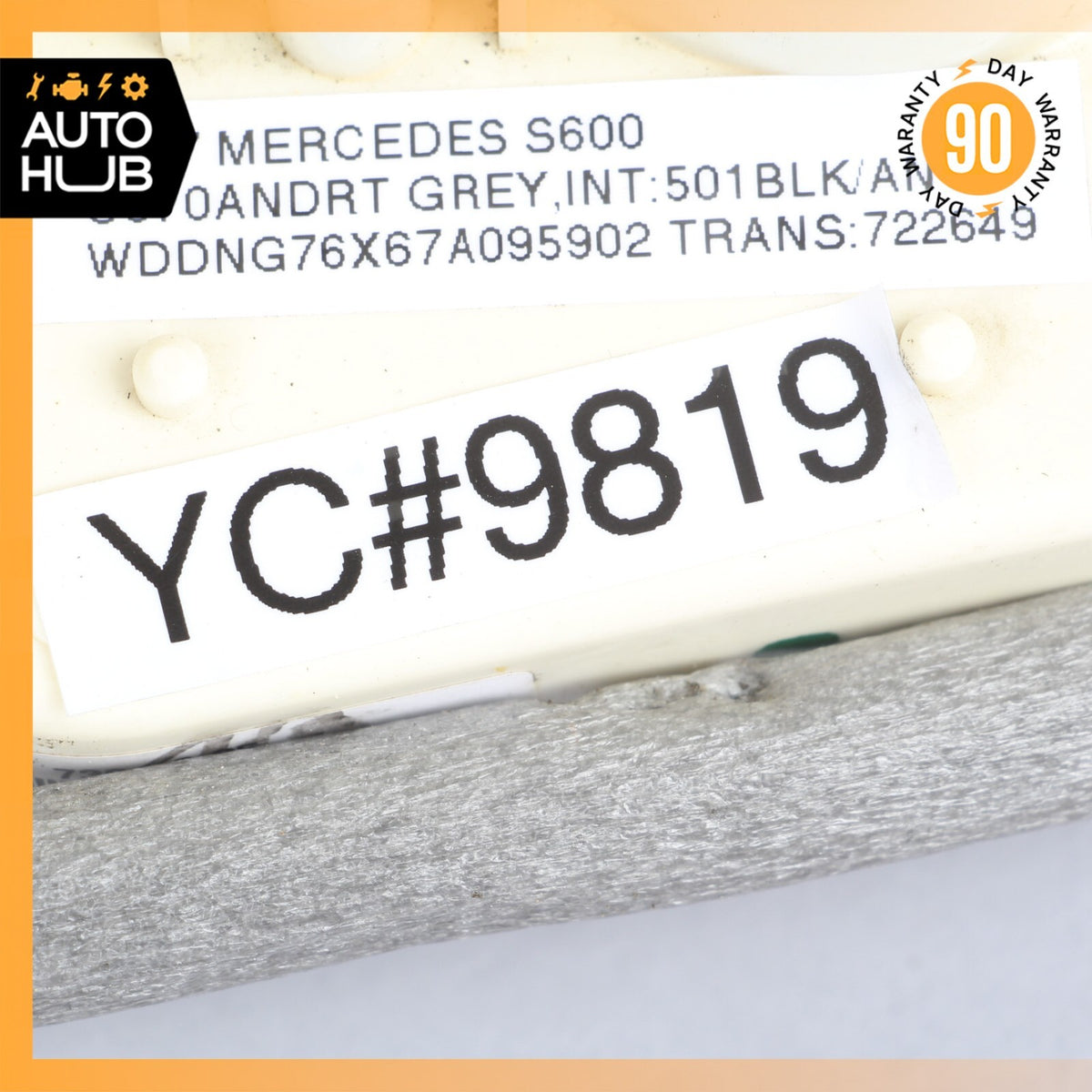 07-13 Mercedes W221 S600 S63 Rear Right Door Lock Latch Actuator Keyless Go OEM - photo 12