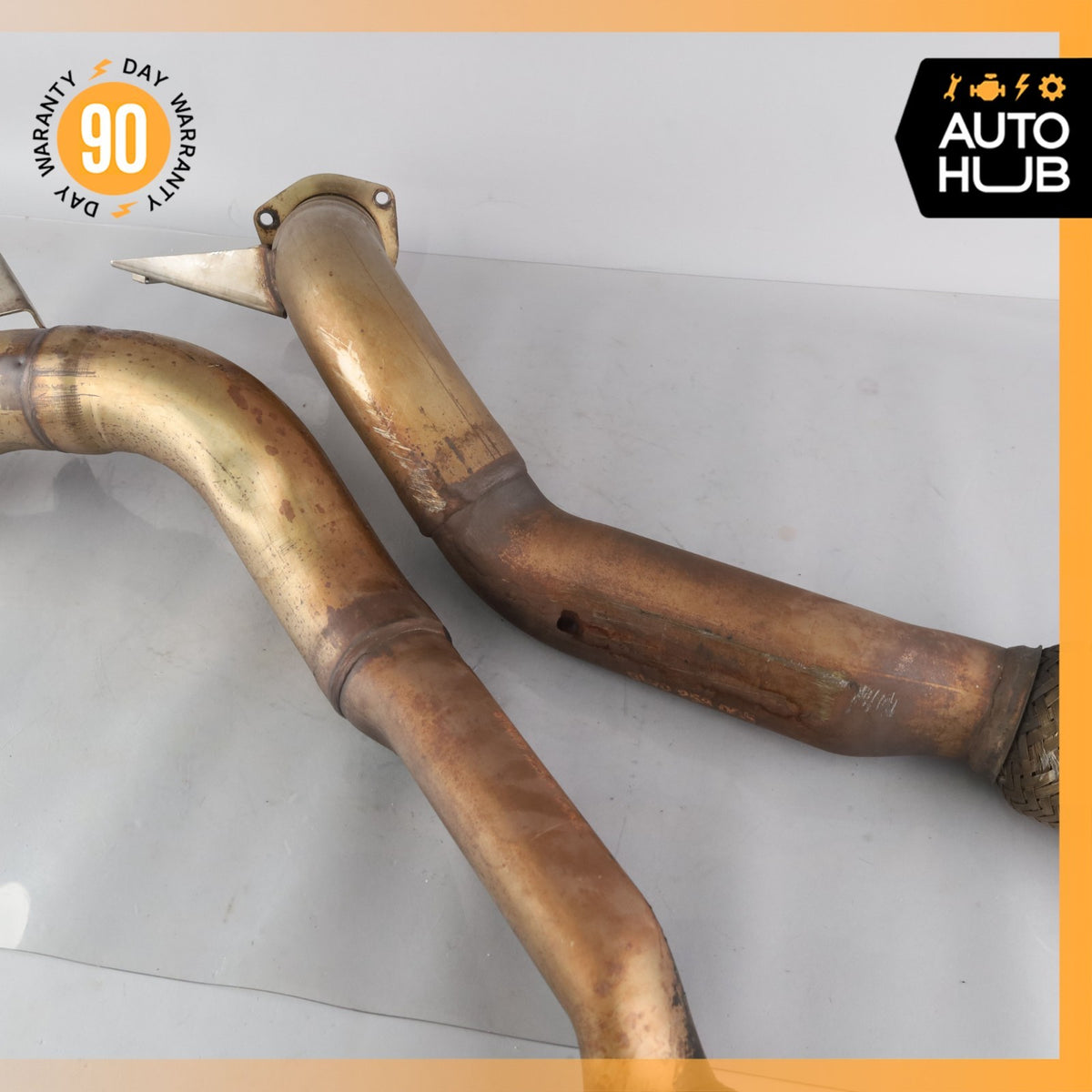 Bentley Continental GT 6.0L Exhaust Downpipe Left & Right Side Set OEM - photo 13