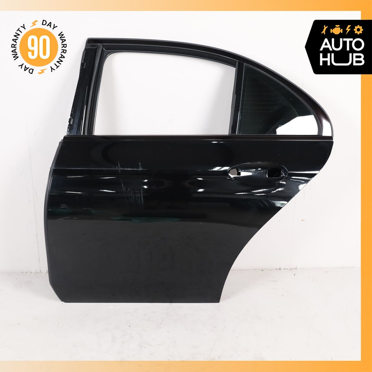 17-23 Mercedes W213 E300 E400 Rear Left Driver Side Door Shell Black OEM 84k - photo 1
