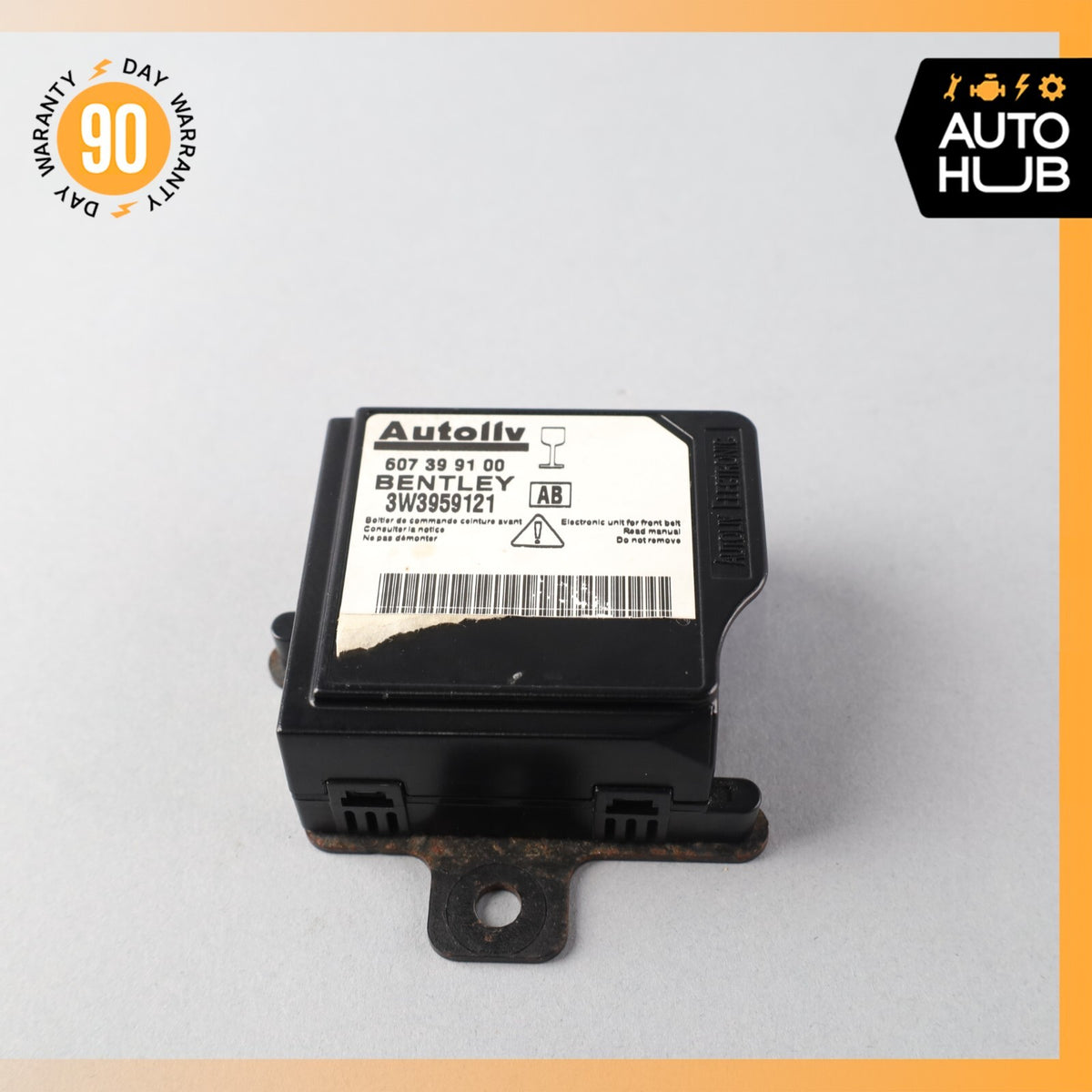 03-10 Bentley Continental GTC GT Safety Bag Sensor SRS Control Module OEM 62k - photo 2