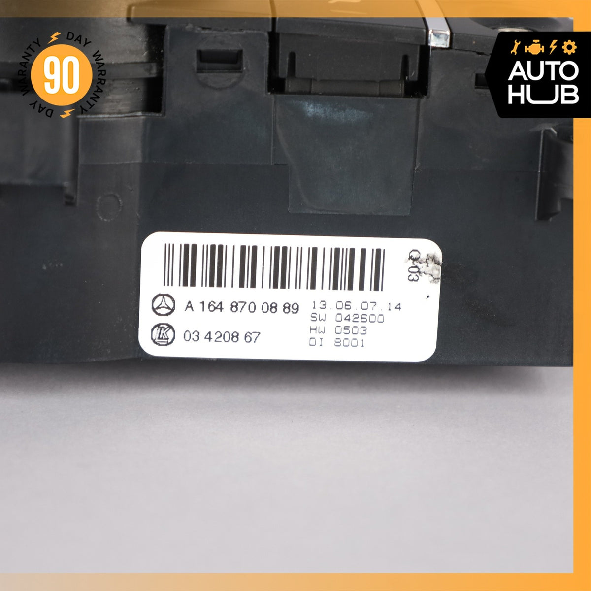 06-12 Mercedes W164 ML63 R350 R500 Rear A/C Heater Climate Control Switch OEM - photo 11