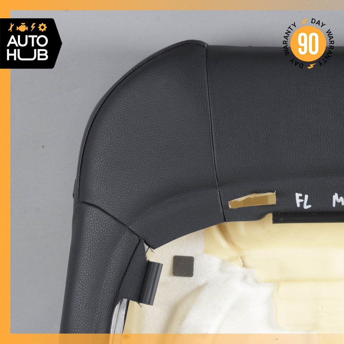 15-18 Porsche Macan 95B Front Left Side Seat Upper Cushion Leather Black OEM - photo 15