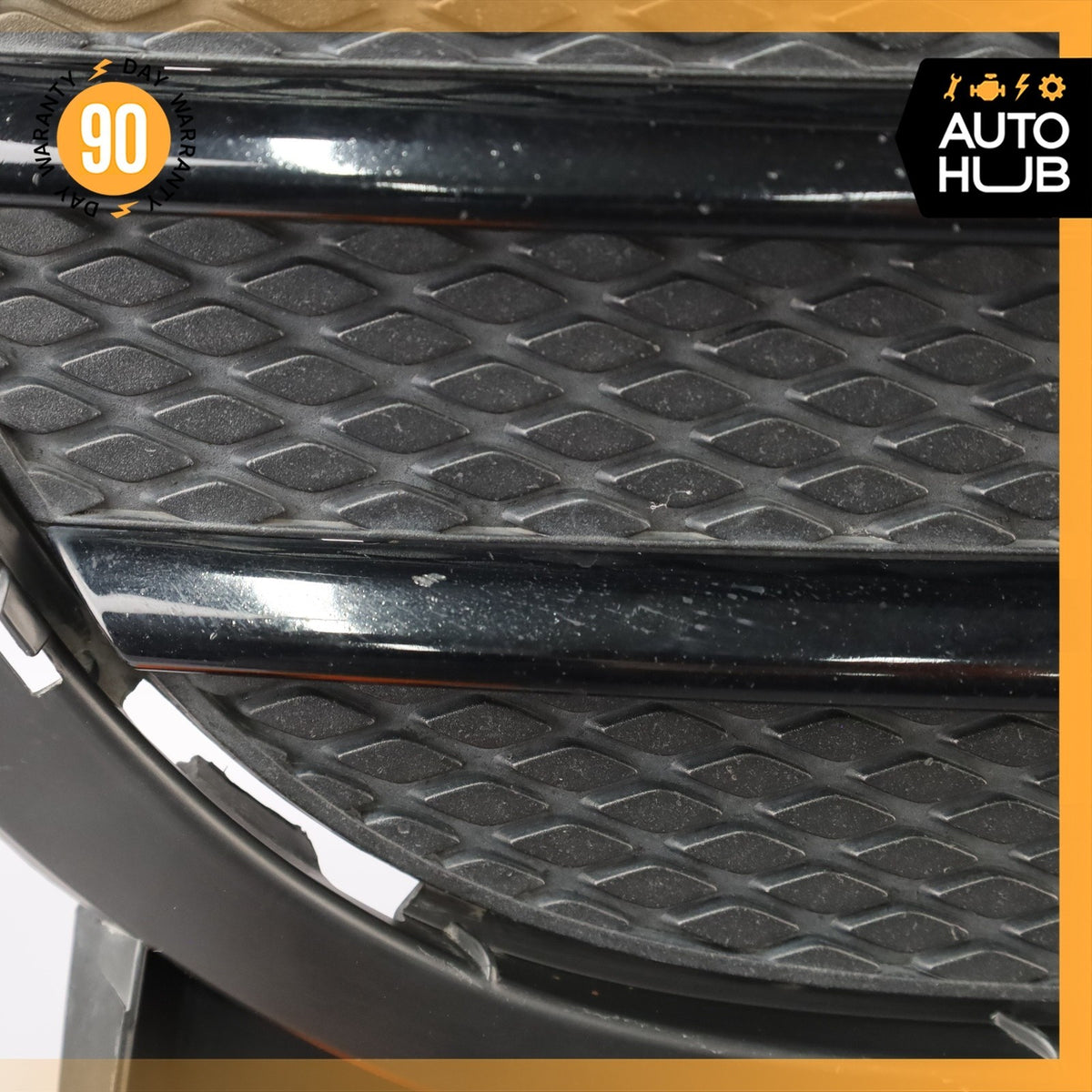 11-14 Porsche Cayenne 958 Front Right Side Bumper Mesh Grille Black OEM - photo 8