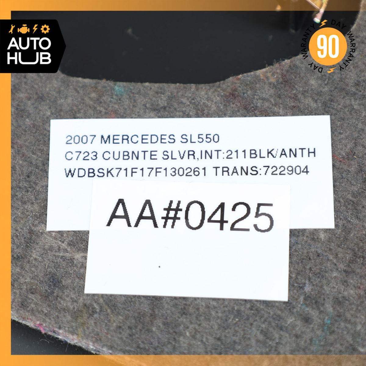 Mercedes R230 SL550 SL55 AMG Right Side Dashboard Dash Trim Panel Cover OEM - photo 12