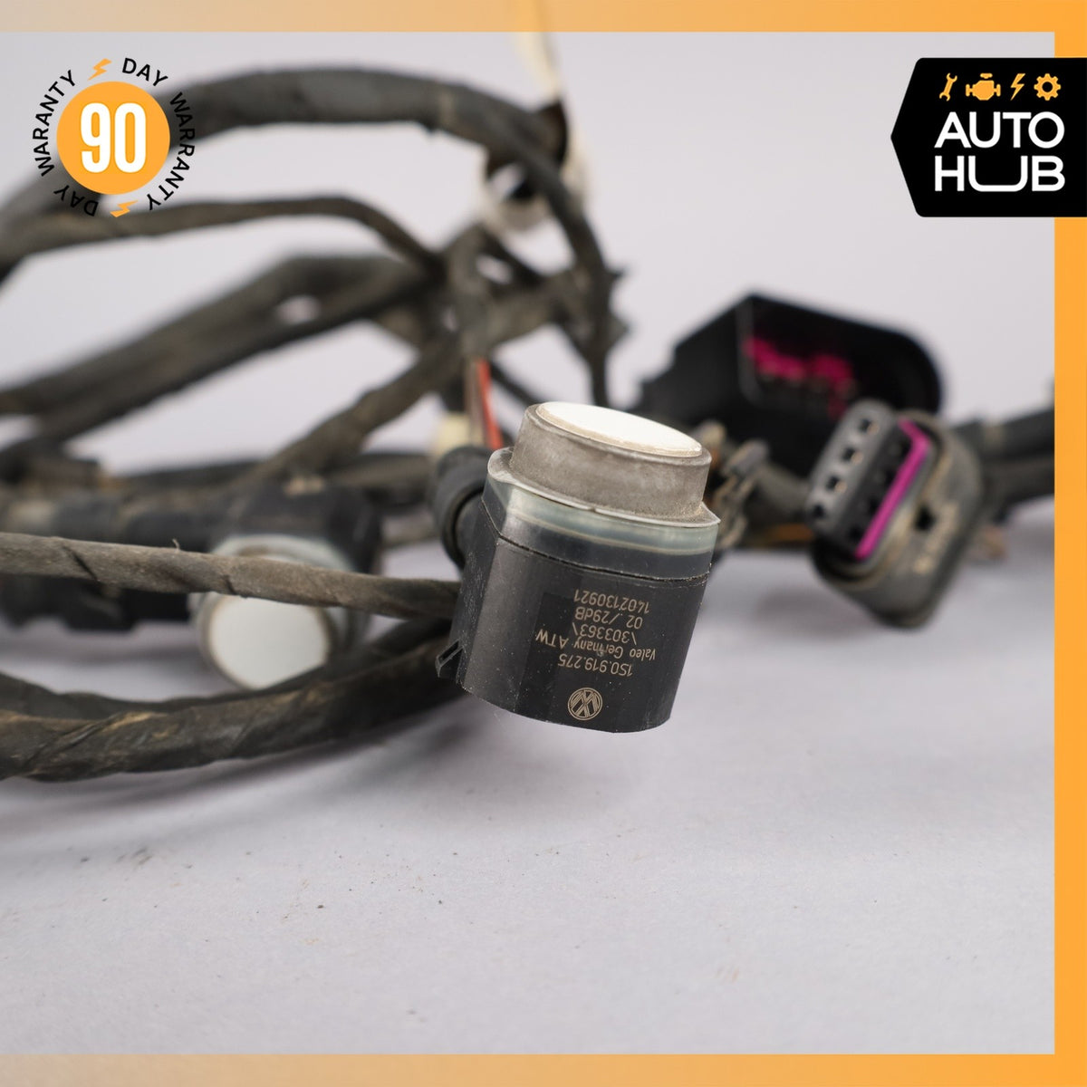 11-14 Audi D4 A8L Rear Bumper Wire Harness w/ PDC Parking Sensors OEM - photo 10