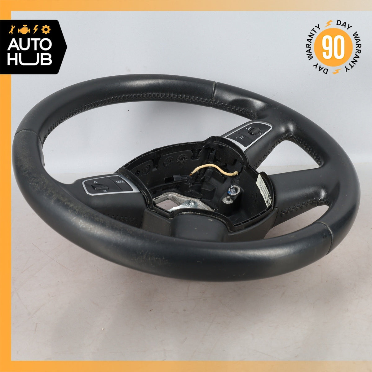 Audi 8R Q5 4-Spoke Steering Wheel w/ Switch Black 8R0419091S OEM - photo 8