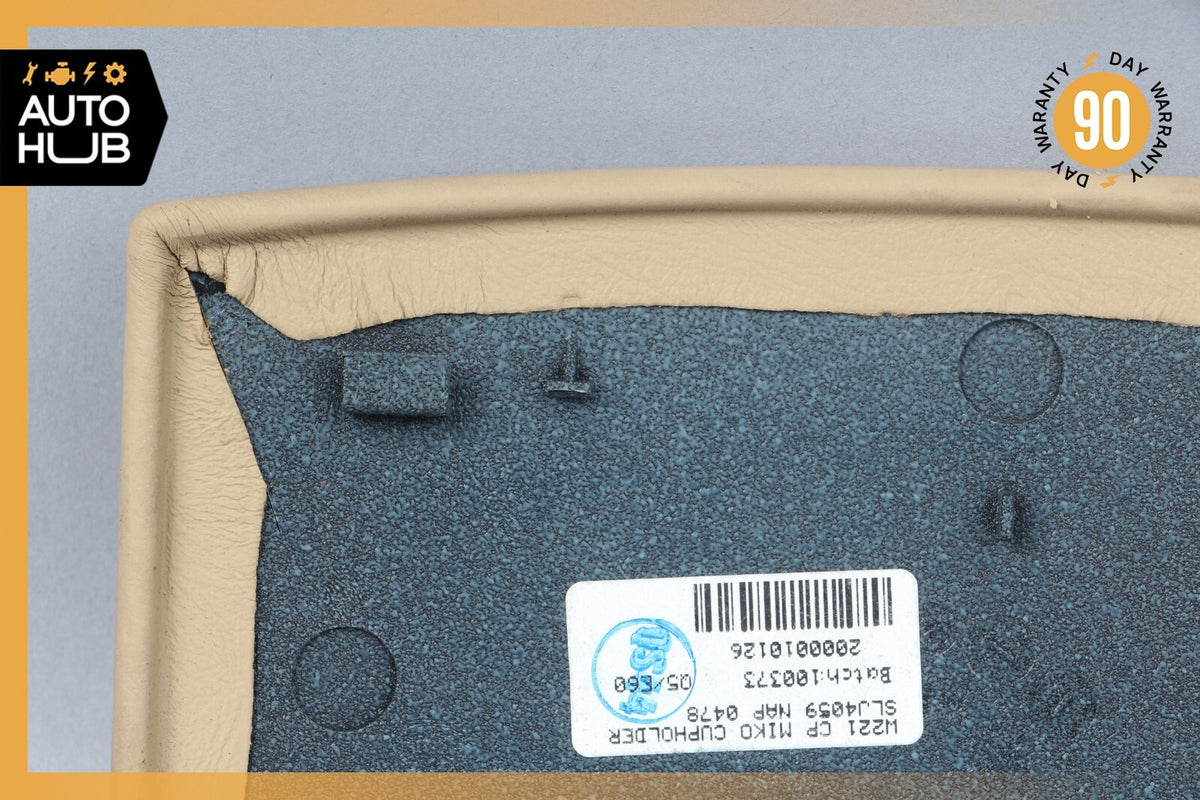07-09 Mercedes W221 S600 Center Console Cup Holder Cover Trim Exclusive Beige - photo 10