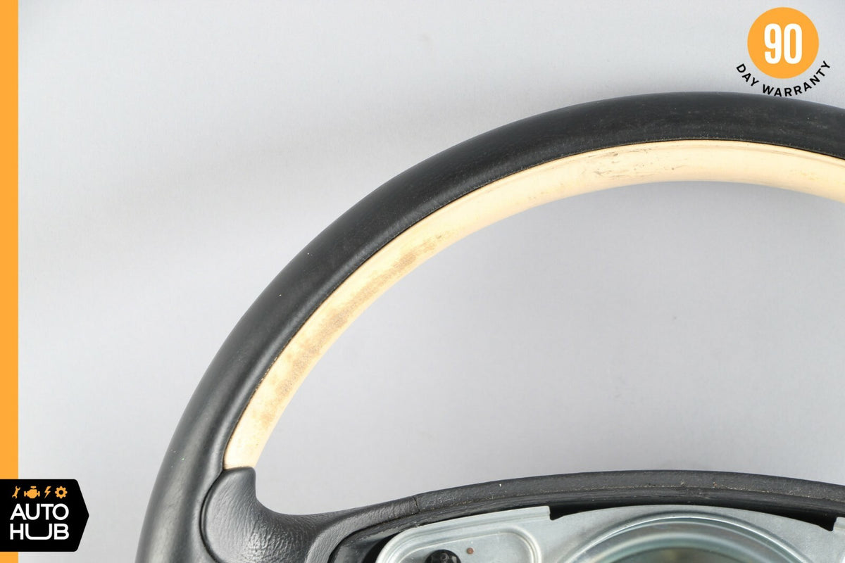 01-04 Mercedes R170 SLK230 SLK320 Driver Steering Wheel Black Beige Two Tone OEM - photo 3