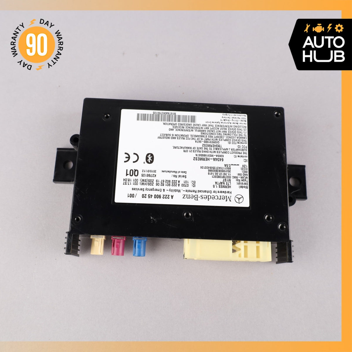 15-23 Mercedes W205 C63 C43 AMG Bluetooth Telematic Control Module OEM 43k - photo 7